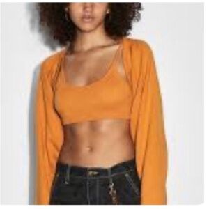 NWT Ksubi Techno Shrug Satsuma Orange size S